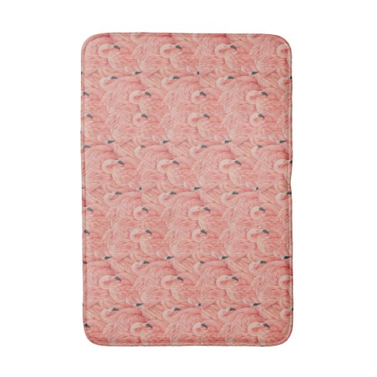 Geheugenschuim flamingo badmat (Voorkant Verticaal)