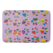 Geheugenschuim luxueus zacht, pootafdrukken badmat (Voorkant)