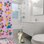 Geheugenschuim luxueus zacht, pootafdrukken badmat