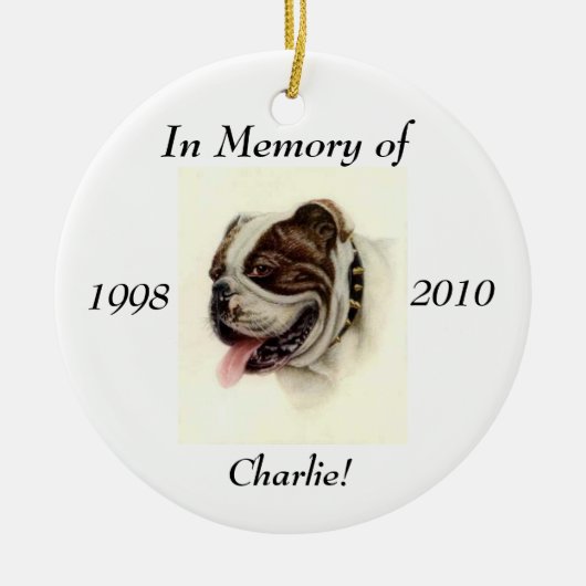 Geheugensieremmer voor uw dichter keramisch ornament (Voorkant)