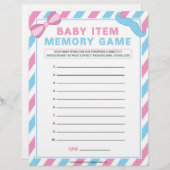 Geheugenspel met baby [Geslachtsverrassend] Briefhoofd (Voorkant / Achterkant)