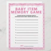 Geheugenspel met baby [Luxe kant [roze]] Briefhoofd (Voorkant / Achterkant)