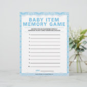 Geheugenspel voor baby [Luxe kant [blauw]] Briefhoofd (Staand voorkant)