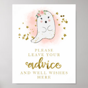 Geheugensteunteken voor advies over Baby shower Poster