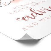 Geheugensteunteken voor advies over Baby shower Poster (Hoek)