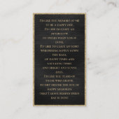 Geheugensympathie Funeral Prayer Card Visitekaartje (Achterkant)