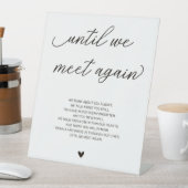 Geheugentabel - Bruiloft Reclamebord Met Voetstuk (Insitu)