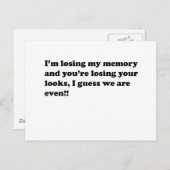 geheugenverlies briefkaart (Voorkant / Achterkant)