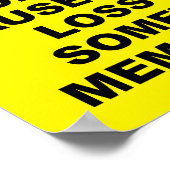 Geheugenverlies Funny Coffee Poster Sign. (Hoek)