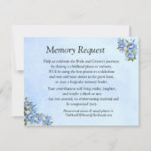 Geheugenverzoek - Blue Peony Kaart (Voorkant)