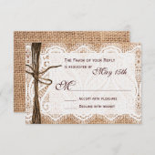 GeHitde RSVP-kaarten op de printplaat RSVP Kaartje (Voorkant / Achterkant)