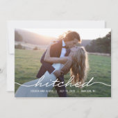 Gehitte Editable Color Wedding Announcement Card Bedankkaart (Voorkant)
