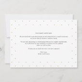 Gehitte Editable Color Wedding Announcement Card Bedankkaart (Achterkant)