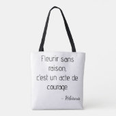 Gehixelde Hibiscus op Muntgroene Achtergrond Tote Bag (Achterkant)
