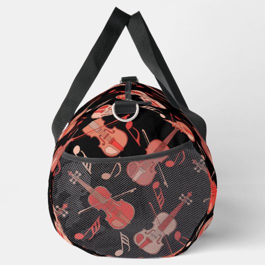 Gehoekte viool en Muzieknoten Plunjezak (Rechts)