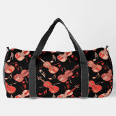 Gehoekte viool en Muzieknoten Plunjezak (Achterkant)