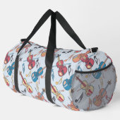 Gehoekte viool en Muzieknoten Plunjezak (Rechterhoek)