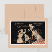 gehomogeniseerde melk adverteren briefkaart (Voorkant / Achterkant)