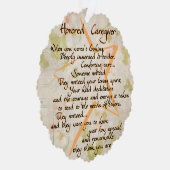 Gehonoreerd Zorgverlener Papier Kaart Ornament (Rechts)