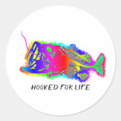 GEHOOGD VOOR LEVEN Meerdere kleuren Ronde Sticker (Voorkant)