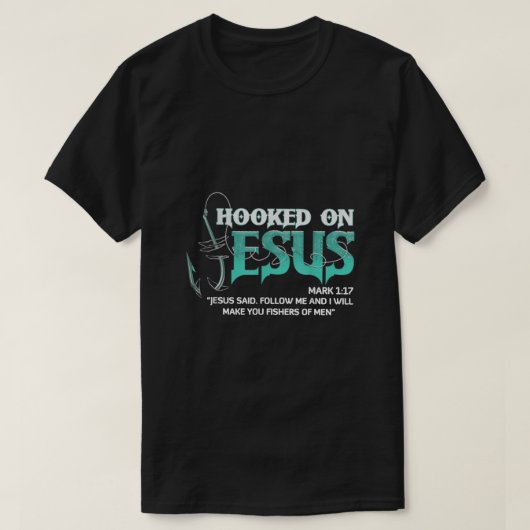 GEHOOKT OP JESUS MARK T-SHIRT (Design voorkant)
