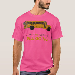 Gehoopt en versleten, maar nog steeds aan de gang t-shirt