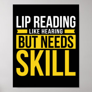 Gehoor - Doof - Niet in staat om te horen - Doof b Poster