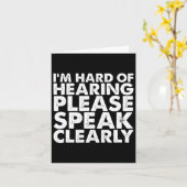 Gehoor van doof gehoor verminderd ASL gebarentaal Kaart (Gele Bloem)