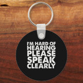 Gehoor van doof gehoor verminderd ASL gebarentaal Sleutelhanger (Voorkant)