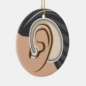 Gehoorapparaat Keramisch Ornament (Rechts)
