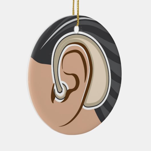 Gehoorapparaat Keramisch Ornament (Rechts)