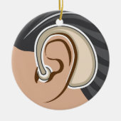Gehoorapparaat Keramisch Ornament (Voorkant)