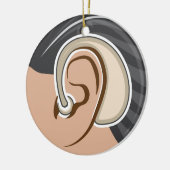 Gehoorapparaat Keramisch Ornament (Links)
