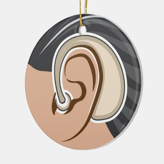 Gehoorapparaat Keramisch Ornament (Links)