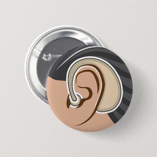 Gehoorapparaat Ronde Button 5,7 Cm (Voorkant /achterkant)