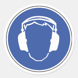 Gehoorbescherming Veiligheid Sticker