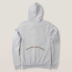 GEHOORD SWEAT-SHIRT met design "Last but not least Hoodie