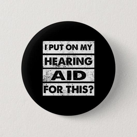 gehoorgestoord doofbewustzijn ASL Sign L Ronde Button 5,7 Cm (Voorkant)