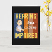 Gehoorgestoord Kaart (Gele Bloem)