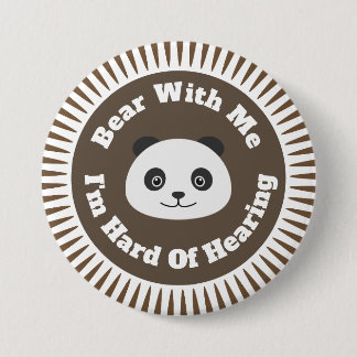 Gehoorlijk Ronde Button 7,6 Cm