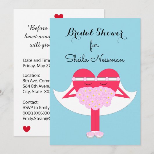 Gehoorlijk trouwen: Vrijgezellenfeest Kaart (Voorkant / Achterkant)