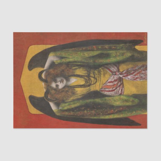 gehoornd engelenweefsel tissuepapier (Voorkant)