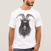 Gehoornde geit/zwarte schaap t-shirt (Voorkant)