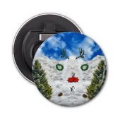 Gehoornde is Alter Button Flesopener (Voorkant)