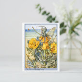 gehoornde papaverfee briefkaart (Staand voorkant)