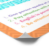 Gehooromgeving - ASL Class Poster (Hoek)