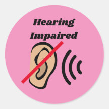 Gehoorstoornis badge pinback