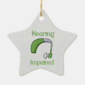 Gehoorstoornis Keramisch Ornament (Voorkant)