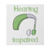 Gehoorstoornis Notitieblok (Voorkant)