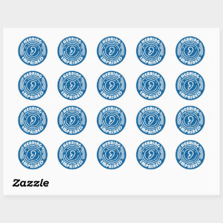 Gehoorstoornis Ronde Sticker